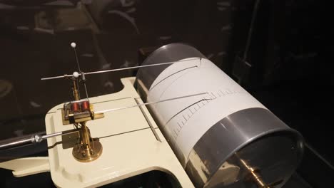 seismograph recording seismic activity in edinburgh museum