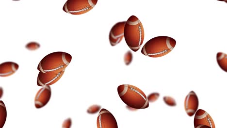 futbolistas estadounidenses flotando contra fondos cambiantes
