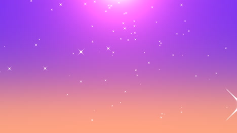 Flying-stars-and-glitters-on-fashion-purple-sky