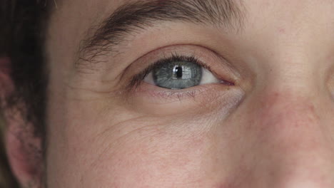 close-up-of-caucasian-man-blue-eye-looking-happy-expression-reflection-vision-eyesight