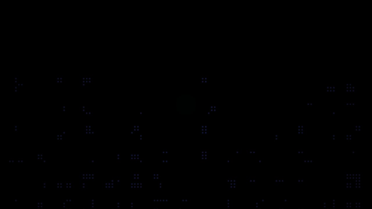 Abstract Digital Glitch Pattern with Flickering Blue Squares