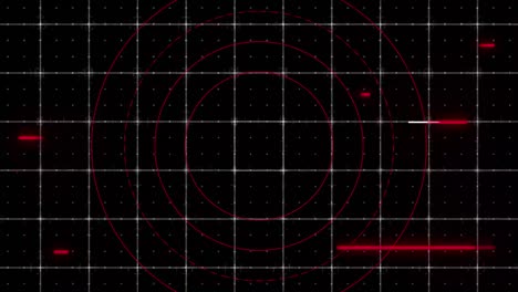 interfaz de escaneo de radar