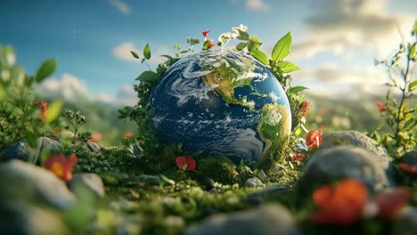 earth in nature's embrace