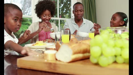 Family-having-dinner-together