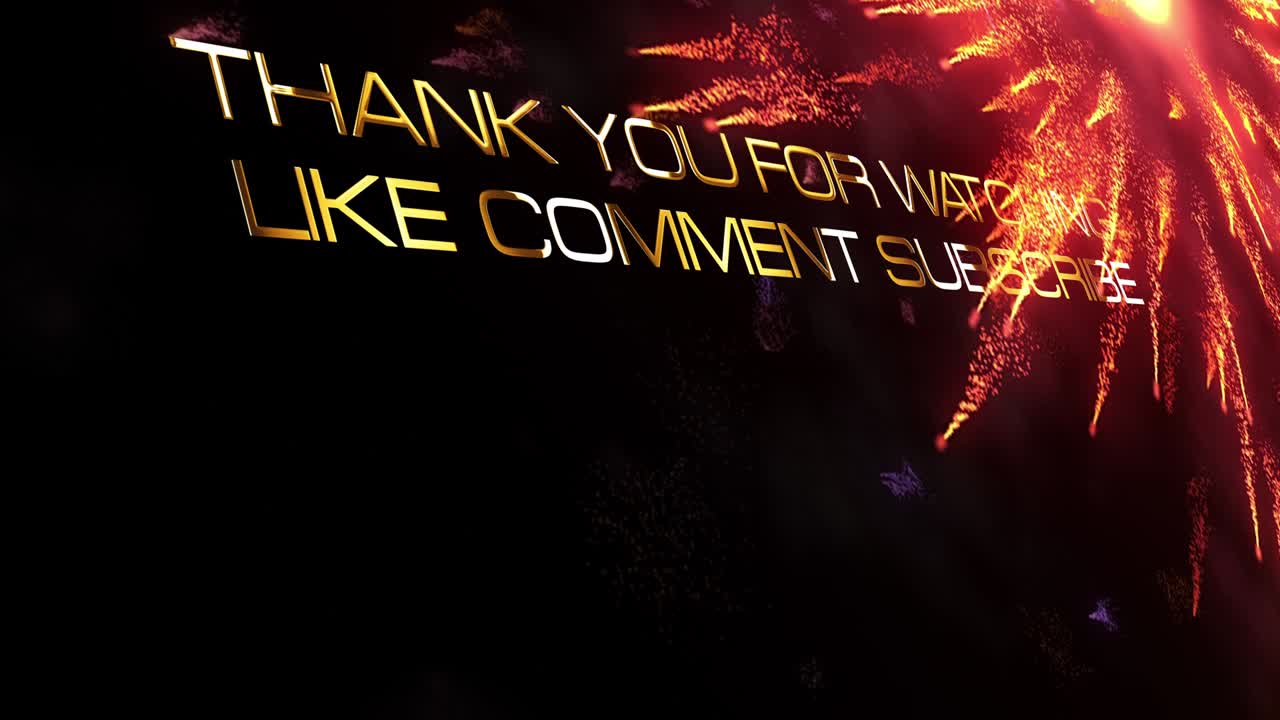 글을 좋아해주셔서 감사합니다 글 글에 가입하세요 금색 문자 인사 배너와 반이는 반이는 불꽃놀이 루프 된 배경 4k 3d 원활한 루프 휴가 축제 오트로를 보고 감사합니다.