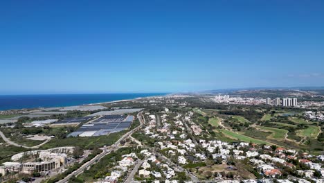 4K-Drohnenvideo-Der-Wunderschönen-Stadt-Caesarea,-Israel