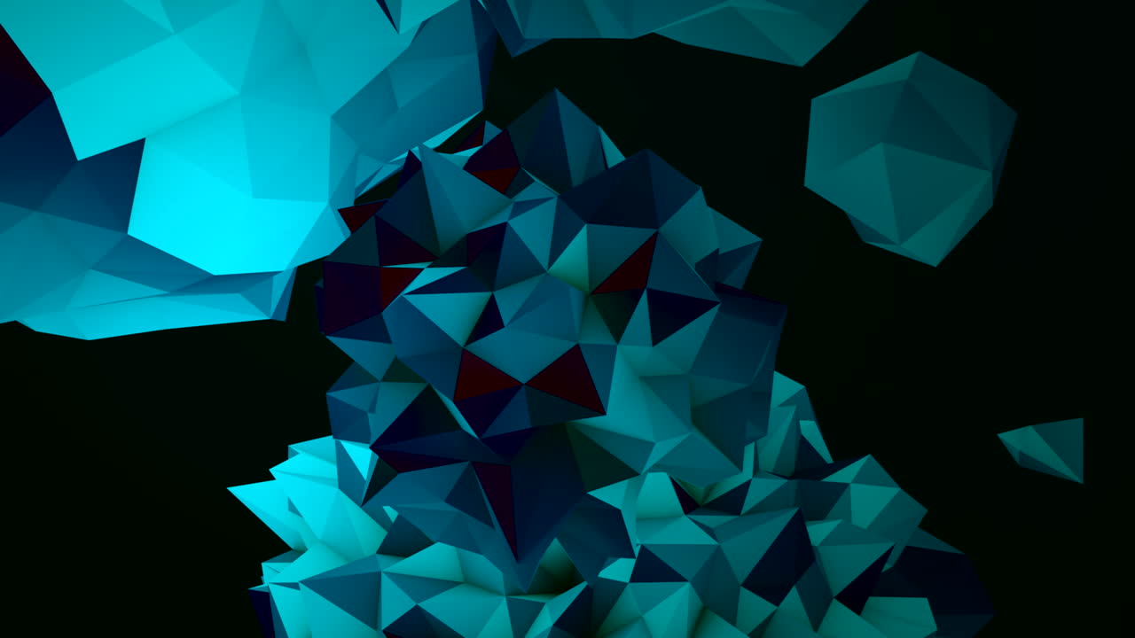 orbe líquido futurista azul en el espacio oscuro