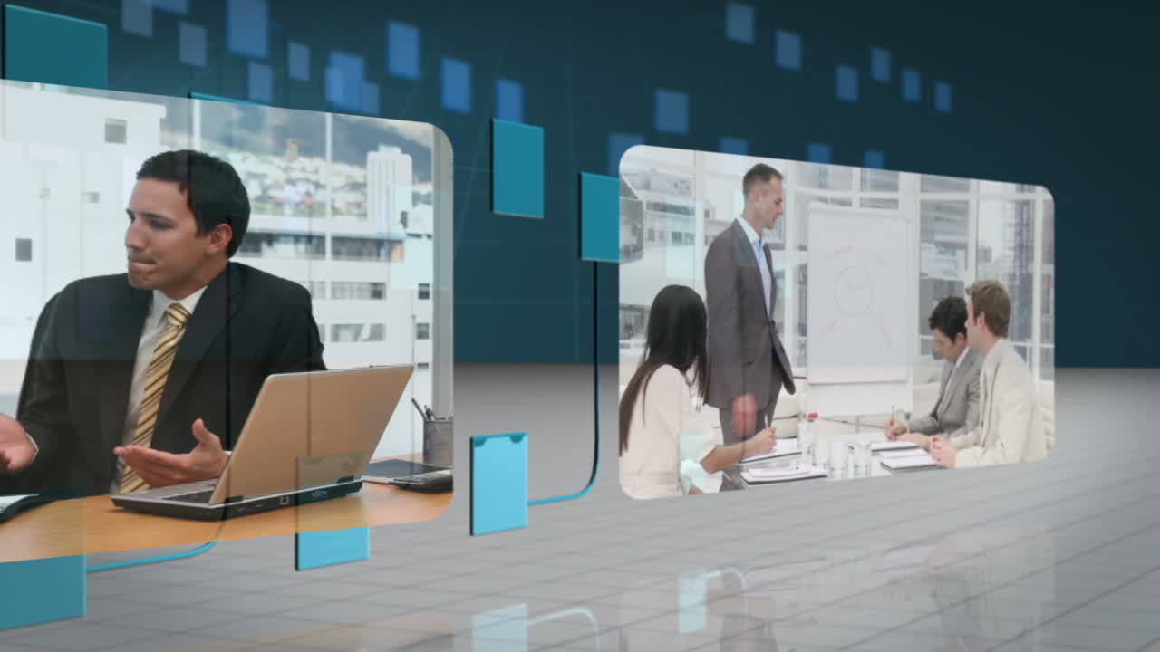 네트워크를 통해 흐르는 비즈니스 비디오