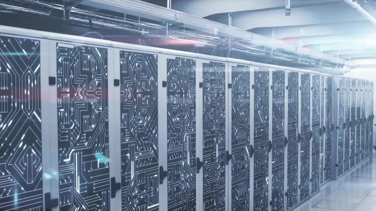 Animation of data processing over computer servers