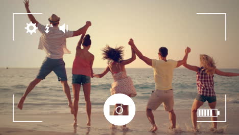 tomar fotos de amigos con una cámara digital