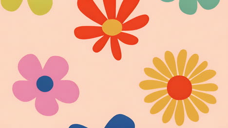 colorful abstract floral pattern background