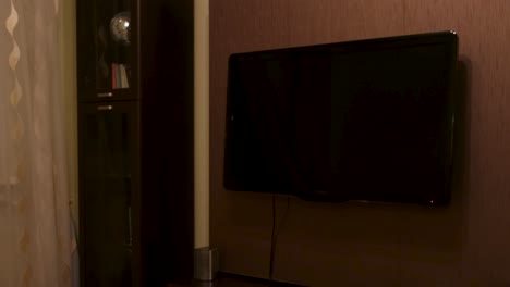 wall-mounted tv in a living room