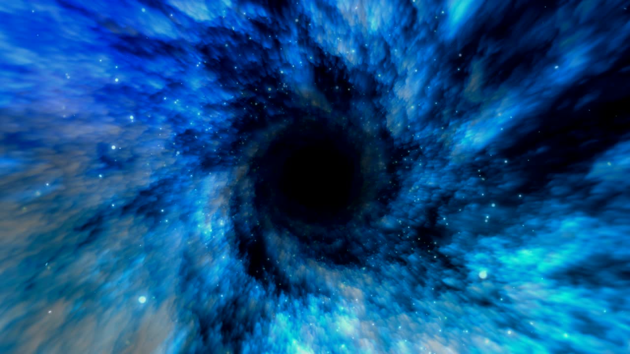 túnel de agujero de gusano espacial (viaje en el tiempo) 4k