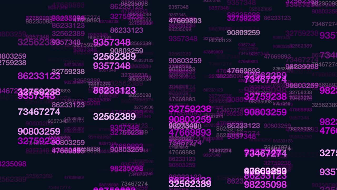 una cuadrícula colorida de números forma un patrón complejo