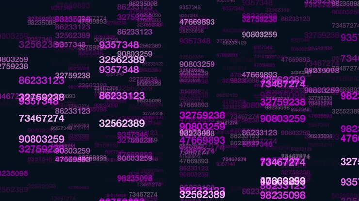 Colorful grid of numbers forms complex pattern