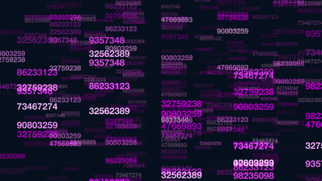 Colorful grid of numbers forms complex pattern