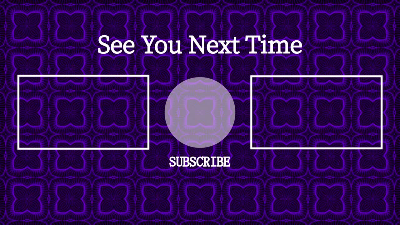 patrón de caleidoscopio tarjeta de finalización pantalla de finalización gráficos de movimiento