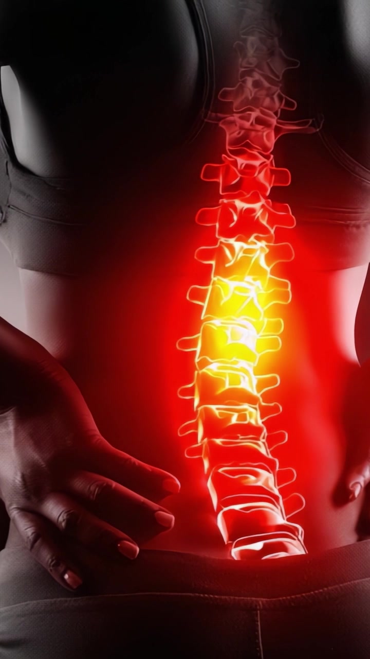 Visual Representation of Spinal Health: A Journey Through Lumbar Pain and Posture Awareness, Highlighting the Importance of Chiropractic Care for Optimal Well-being