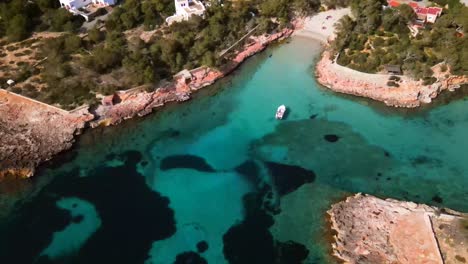 cala gracio and cala gracioneta beaches in ibiza, spain