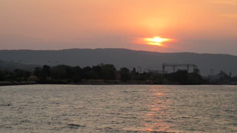 Sunset-on-the-Danube-river