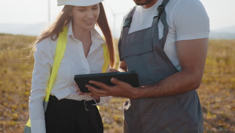 wind farm inspection team