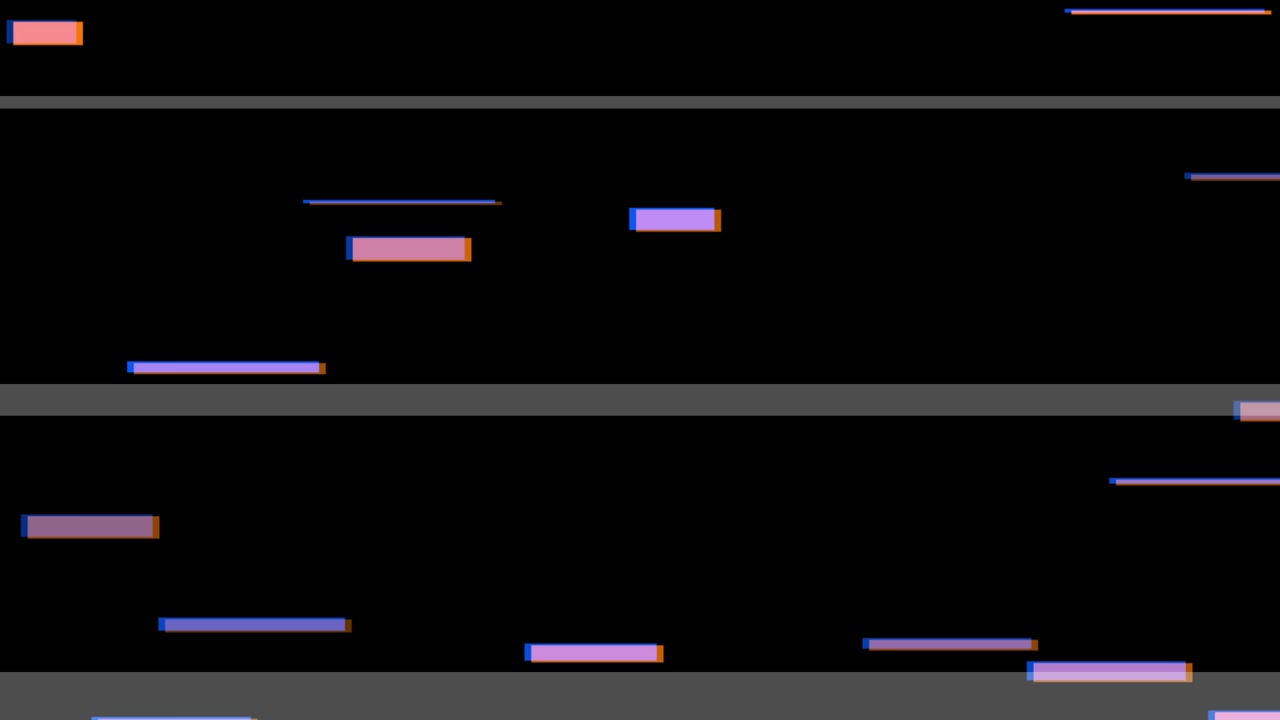 Digital Glitch Effect with Abstract Moving Rectangles