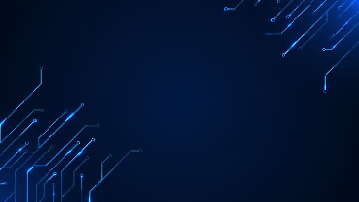 Scheda madre futuristica, grafica del circuito, sfondo animato in loop, computer cibernetico, elettronica high-tech.
