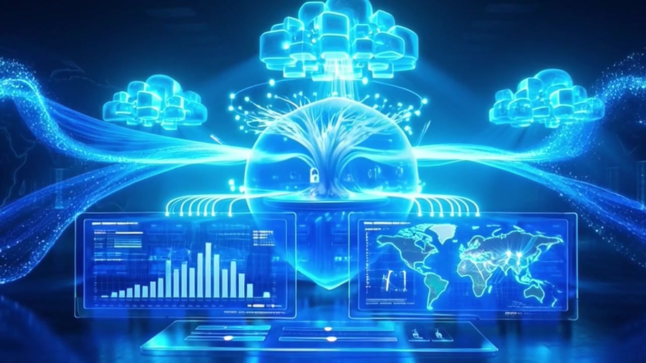 Digital Data Center Infrastructure with Cloud Computing Visualization