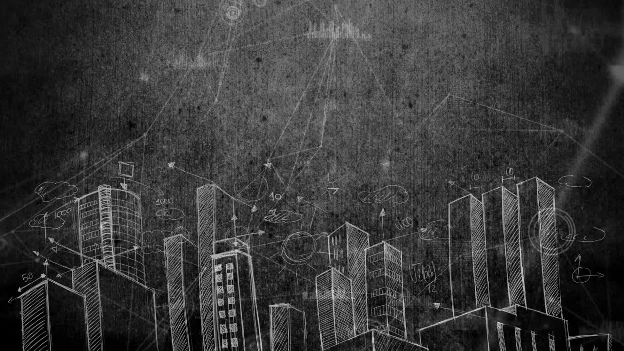 video de dibujo de la ciudad de blackboard