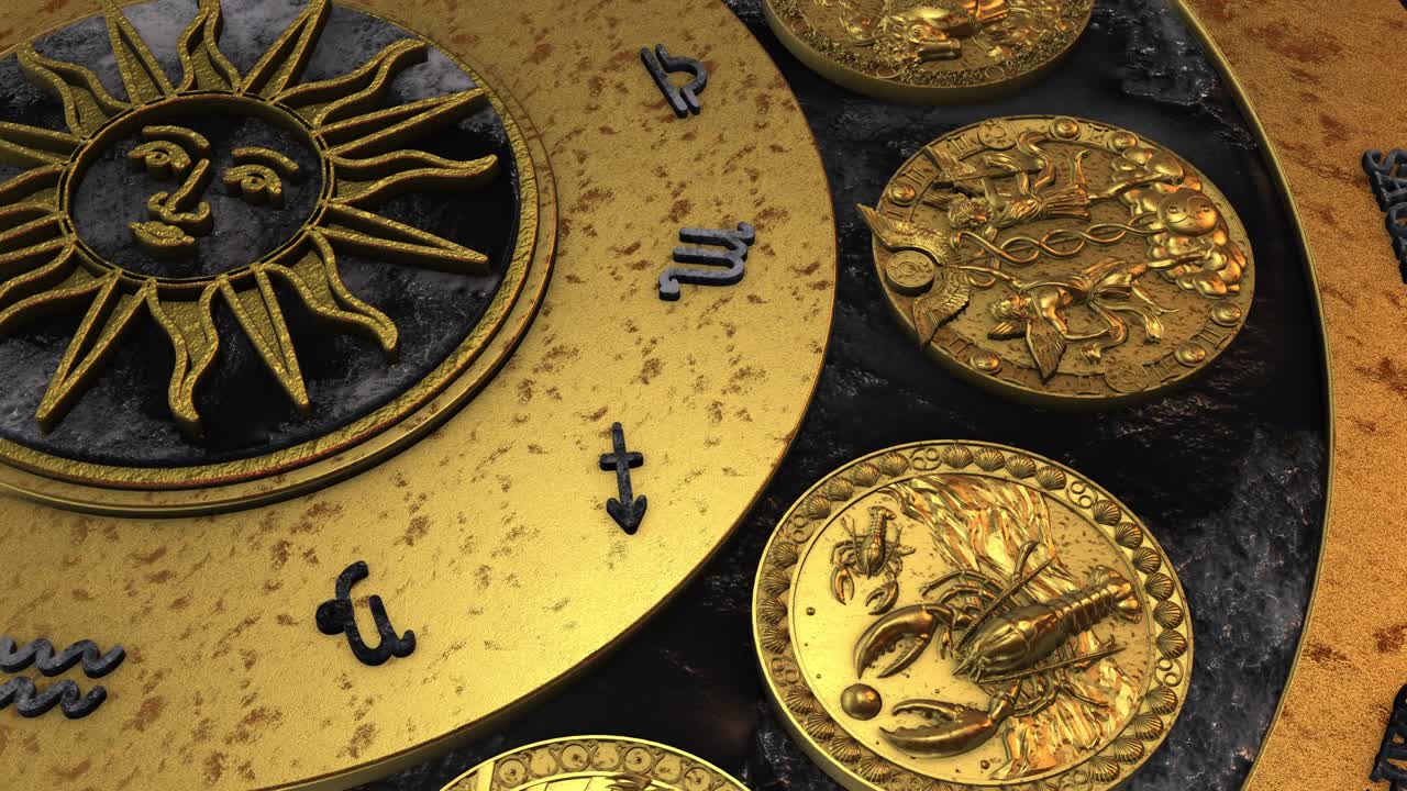 золотое колесо зодиака вращается - дева