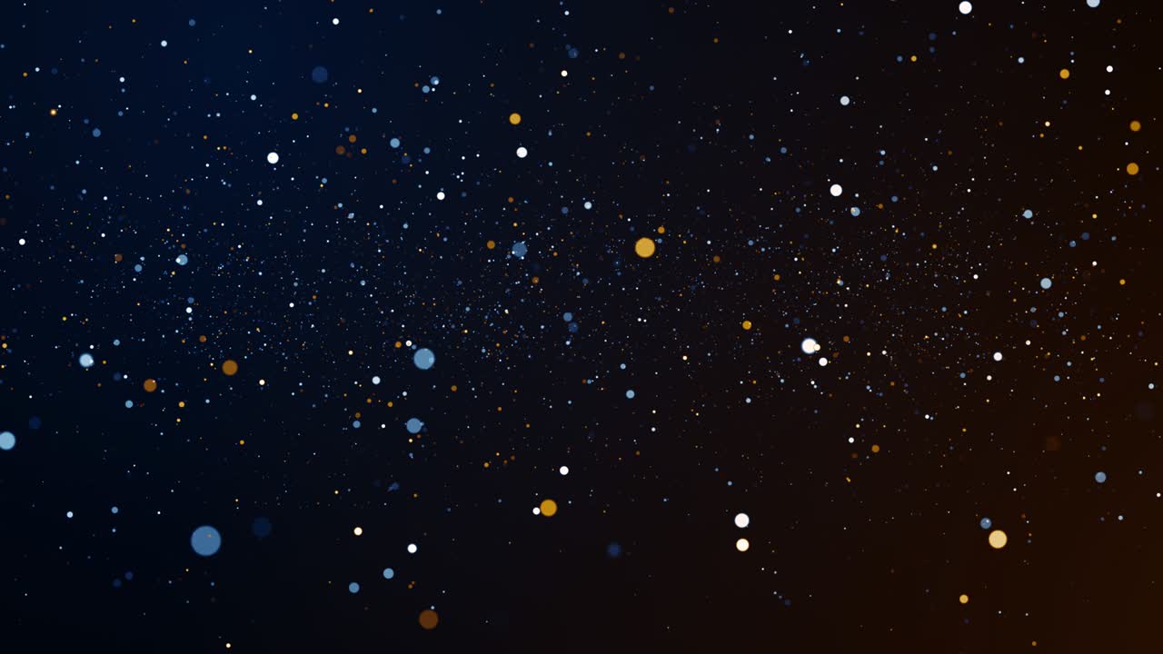 Particles blue orange event game trailer titles cinematic concert stage background loop