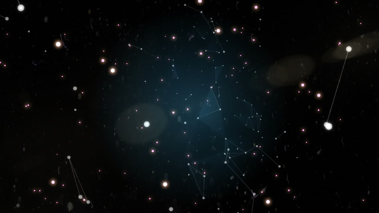 Digital generated video of galaxy