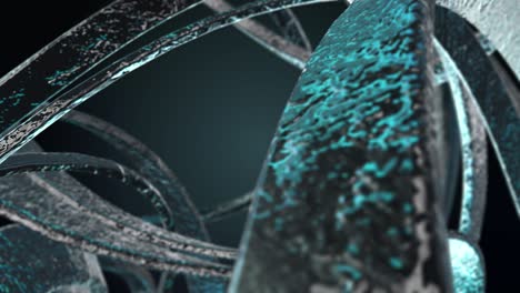 abstract deforming background animation - ice