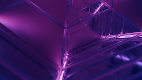 purple geometric abstract 3d design