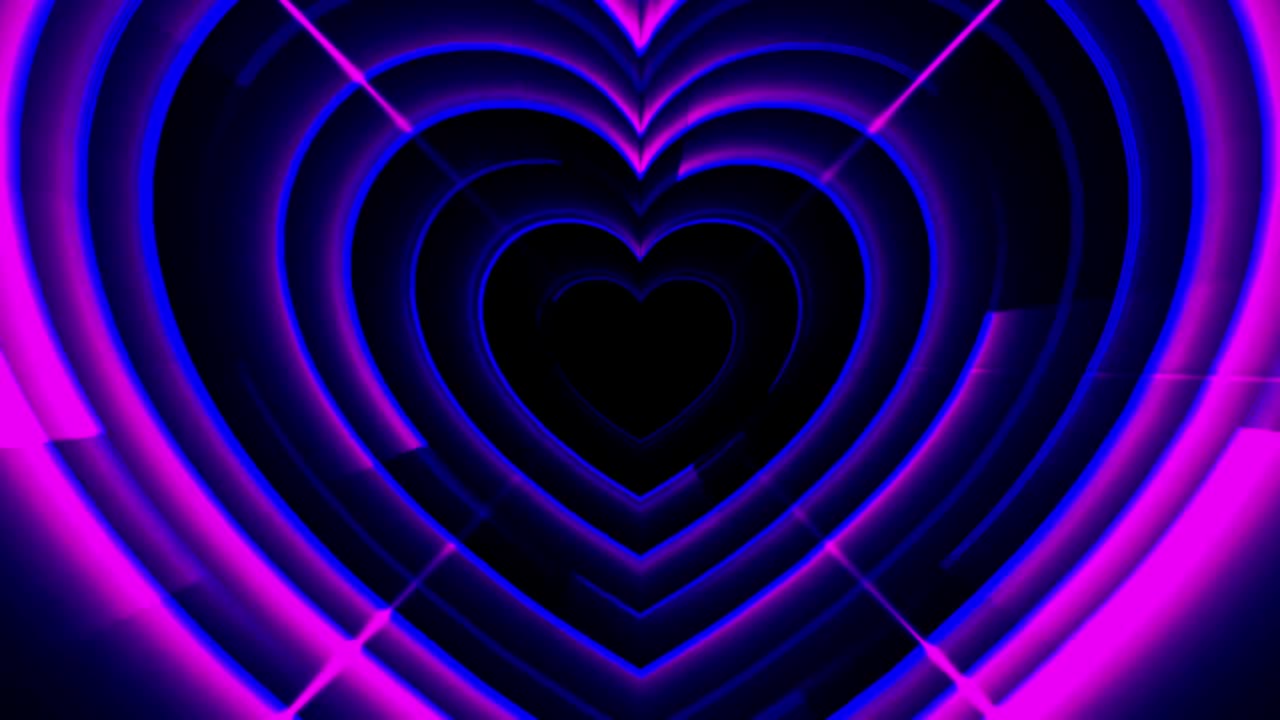 ABSTRACT HEART DJ VJ MOTION ANIMATED BACKGROUND