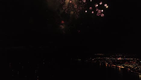 fuegos artificiales del 4 de julio.