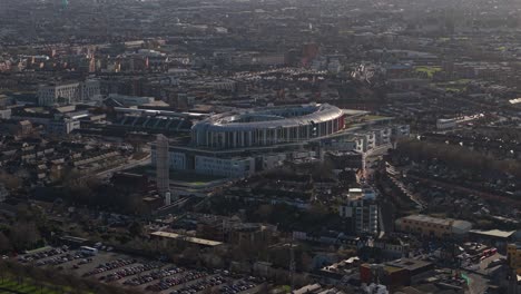 the national children's hospital in dublin, ireland, surrounded by cityscape, aerial view