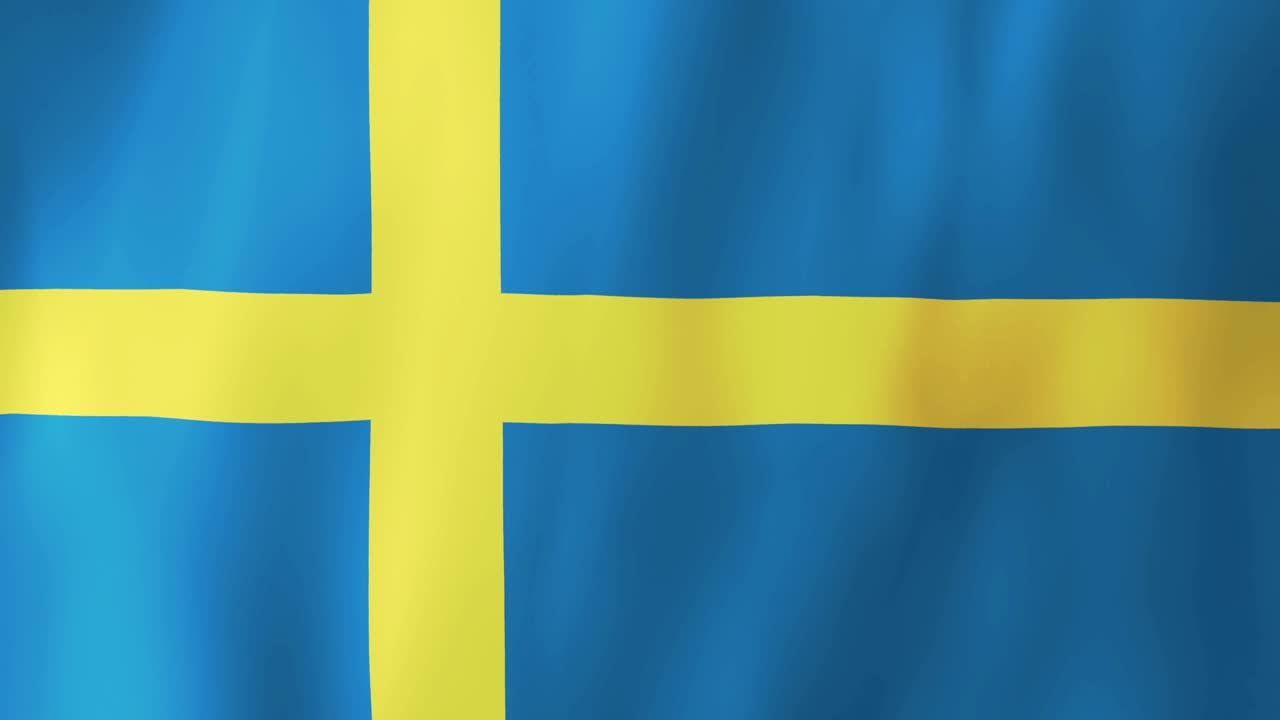 바람에 흔들리는 현실적인 스웨덴 발, 4k 애니메이션