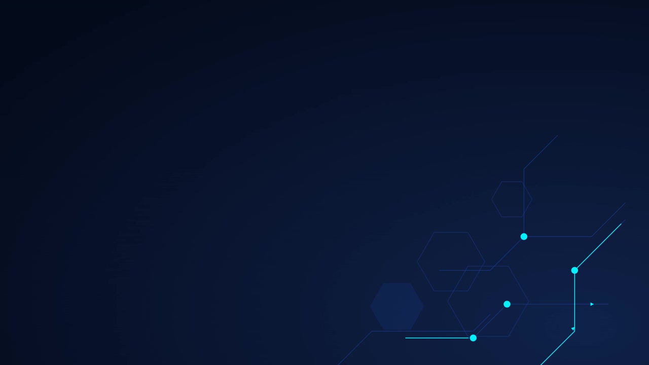 Abstract Digital Network Connection with Hexagonal Patterns