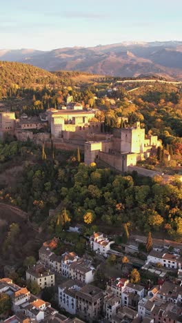 aerial view of famous tourist landmark in andalucia, southern spain