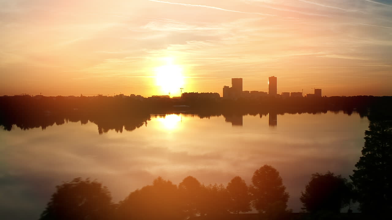 Sunset over City Lake