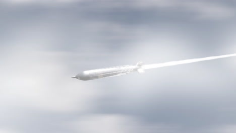 misil en vuelo