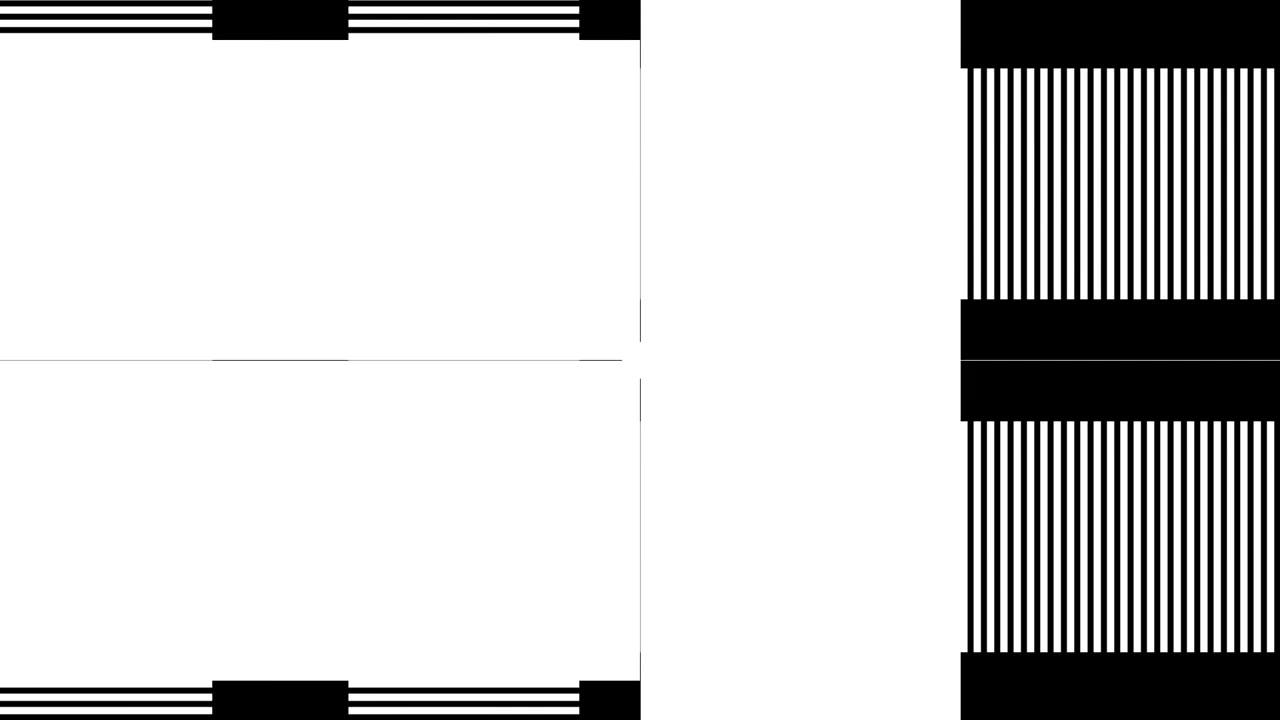 Dynamic Black and White Geometric Shapes Motion Graphics
