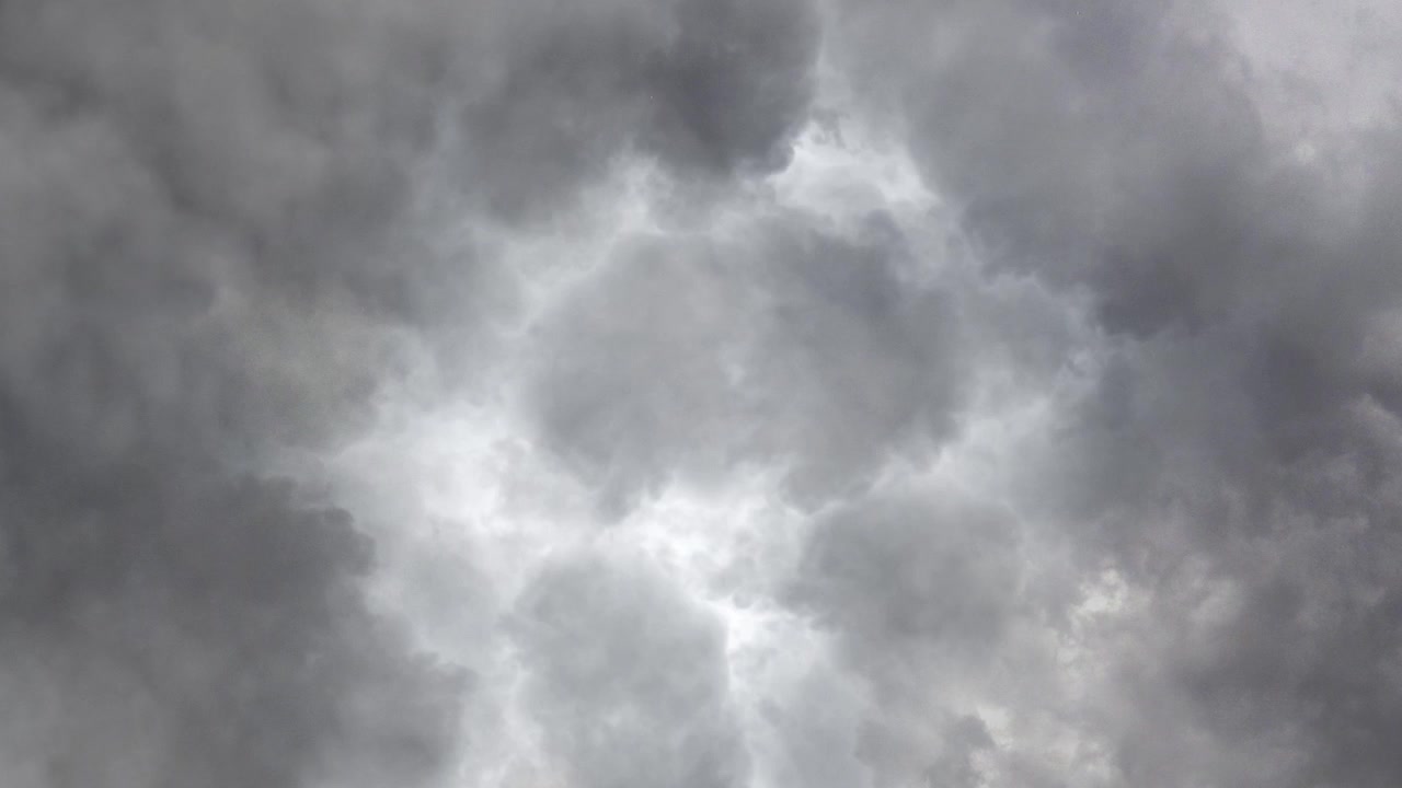 Lightning in the dark sky 4k.