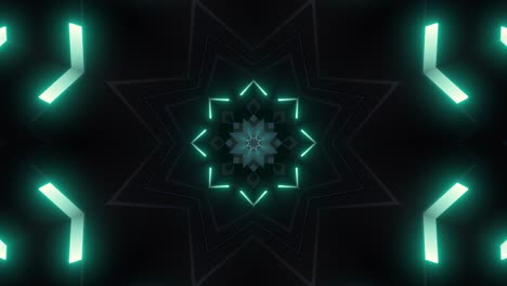 glowing neon geometric pattern