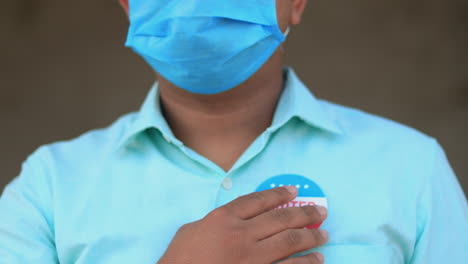 elección durante el concepto de pandemia