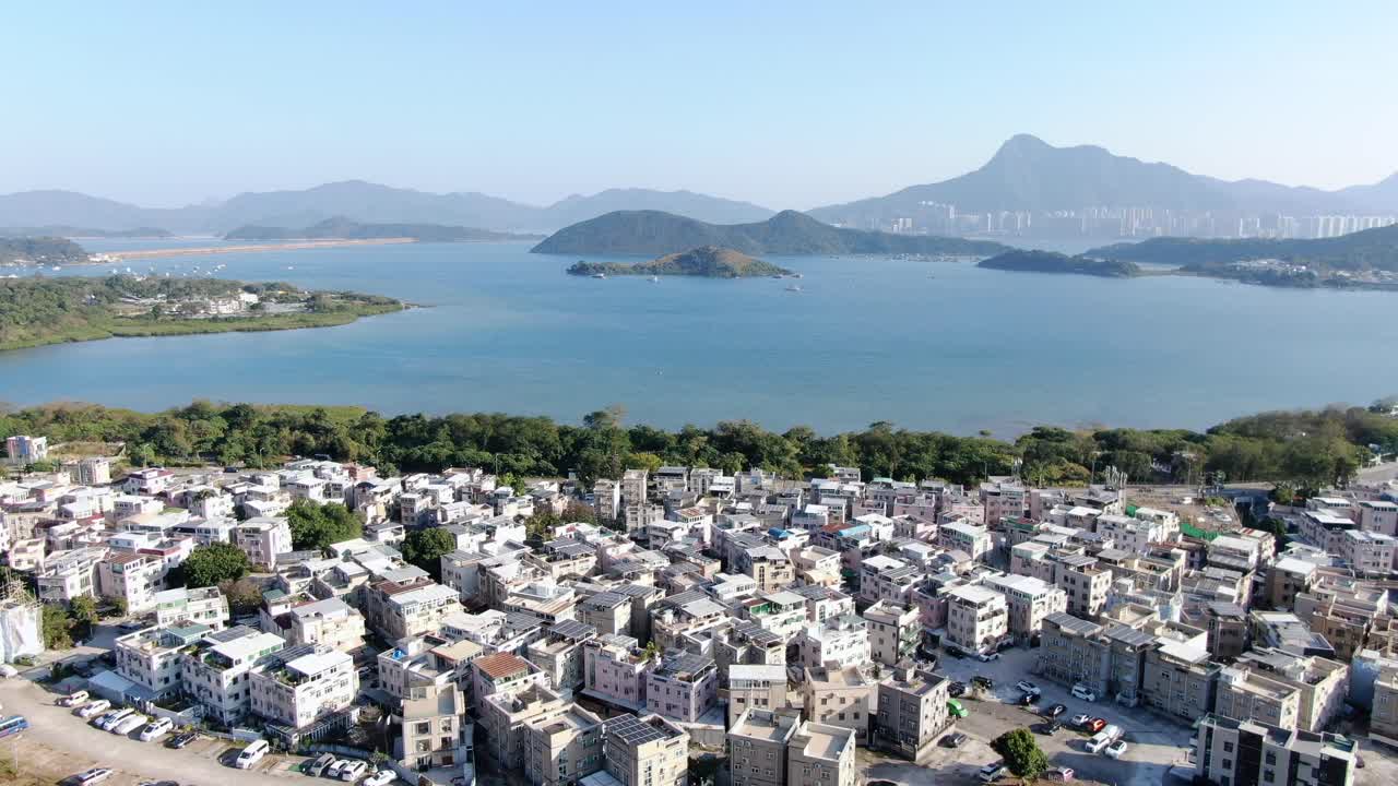 tsz shan 수도원에 위치한 홍콩의 포삼타이 해안가 마을의 조감도