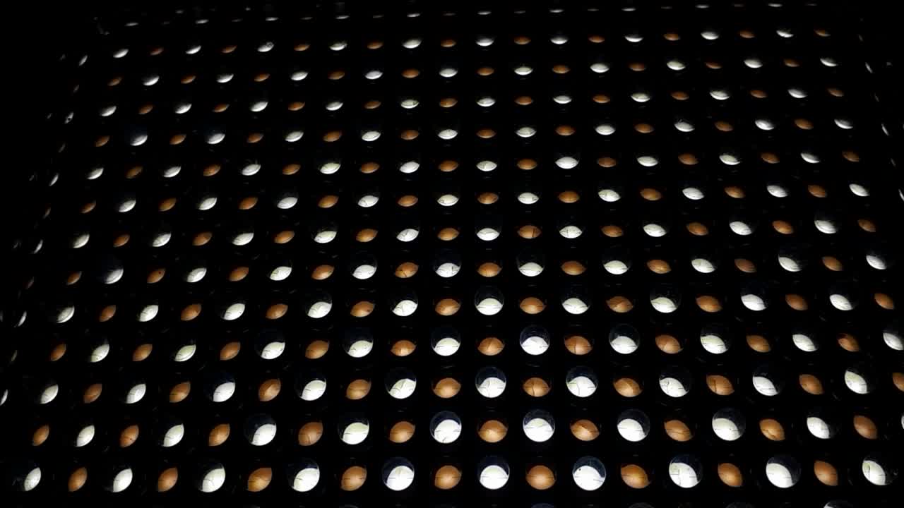 primer plano del panel de luz led en movimiento