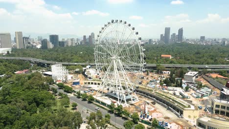 dron disparó rueda de la fortuna aztlan park ciudad de méxico
