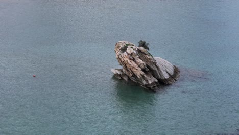 a huge rock in the sea close to the kalogria beach in sithonia chalkidiki